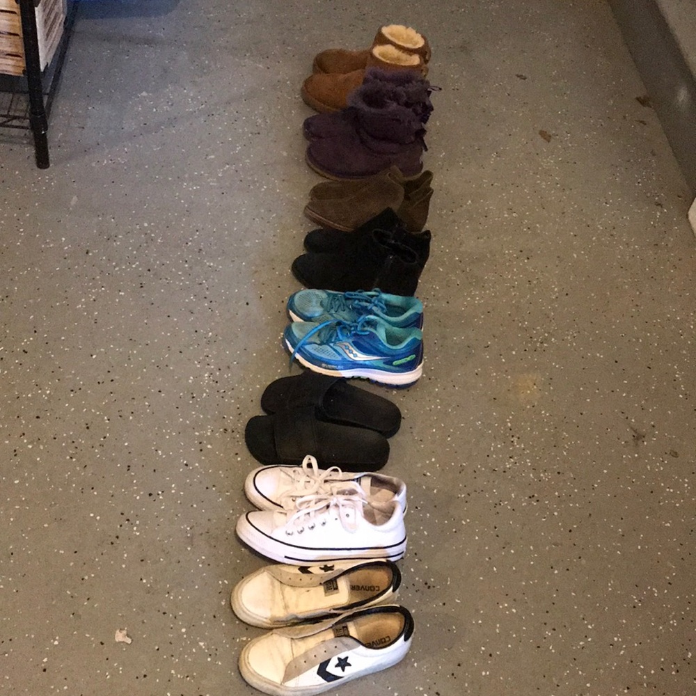 8 pairs of shoes various sizes